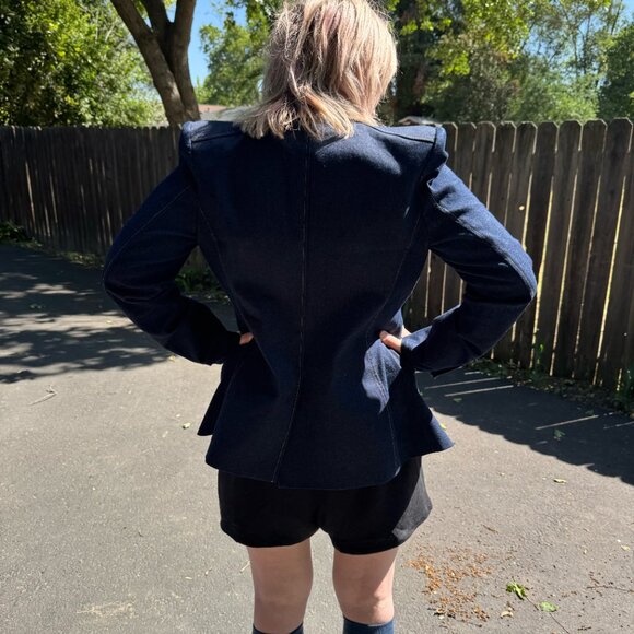 Veronica Beard Anoki Dickey Denim Blazer - Picture 2 of 5